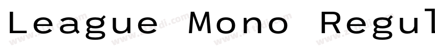 League Mono Regular字体转换